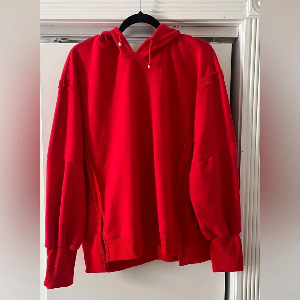 Women’s Red Hoodie Sweater - Picture 1 of 2